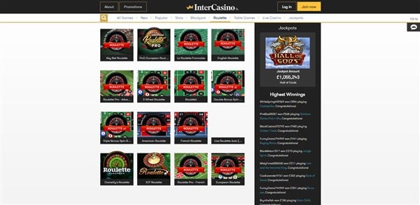 intercasino roulette review